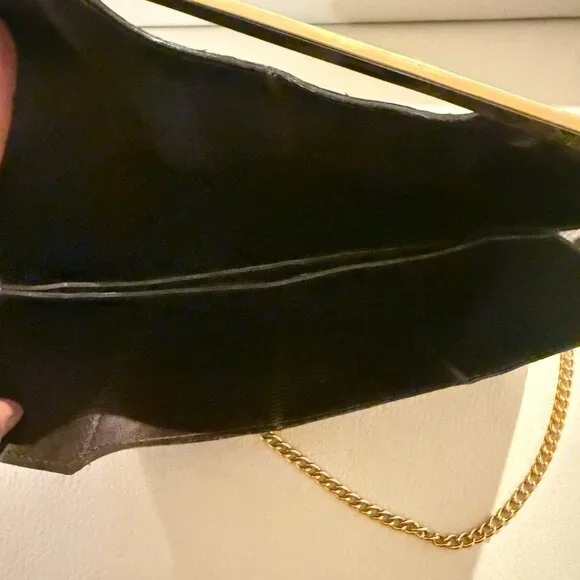 STUNNING VINTAGE GENUINE SNAKESKIN EXOTIC LEATHER CLUTCH / SHOULDER BAG BROWN - Picture 7 of 9